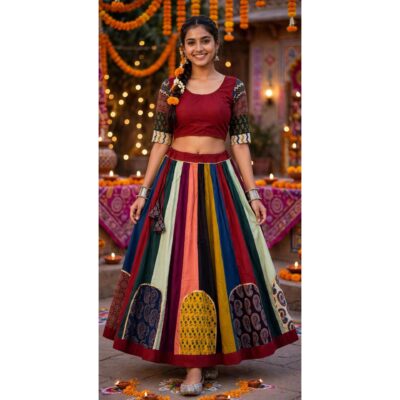 Rangriti- Multicolour Festive Chaniya Choli
