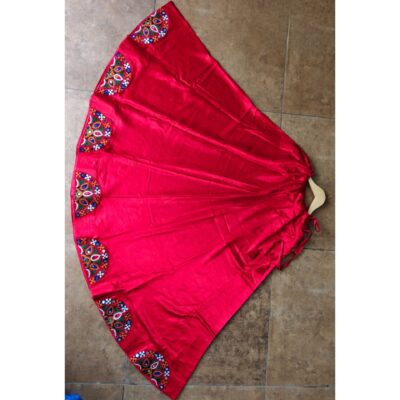 Leher- Mirror Patchwork Mashru Silk Chaniya