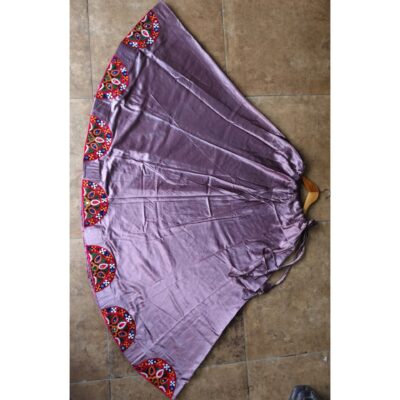Leher- Mirror Patchwork Mashru Silk Chaniya