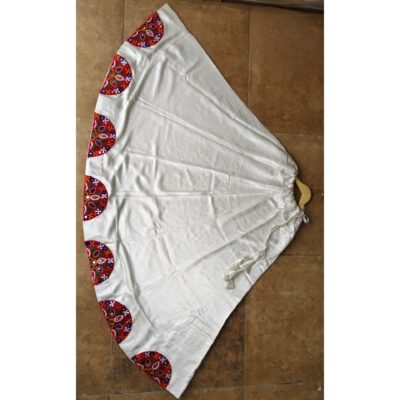 Leher- Mirror Patchwork Mashru Silk Chaniya