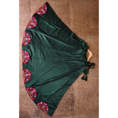 Leher- Mirror Patchwork Mashru Silk Chaniya