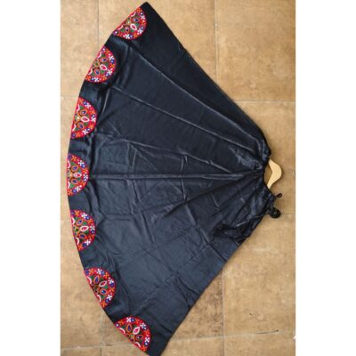 Leher- Mirror Patchwork Mashru Silk Chaniya