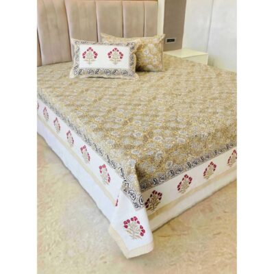 CottonCraft- Premium Handloom King Size Bedsheet