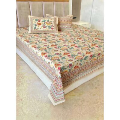 CottonCraft- Premium Handloom King Size Bedsheet