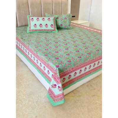 CottonCraft- Premium Handloom King Size Bedsheet