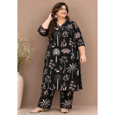 Navya- Floral Printed Kurta Palazzo Set