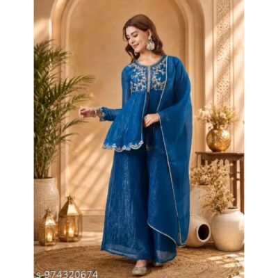 Nayab- Exclusive Silk Party Wear Set