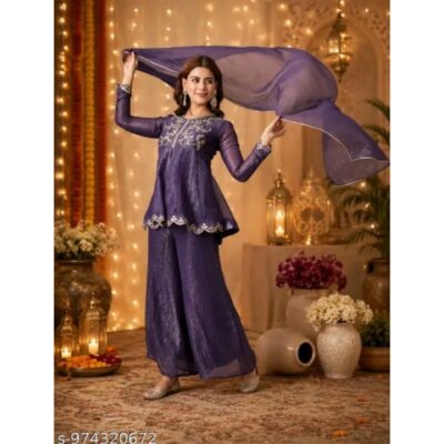 Nayab- Exclusive Silk Party Wear Set