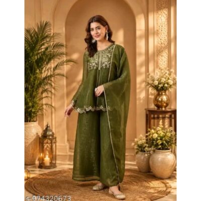 Nayab- Exclusive Silk Party Wear Set