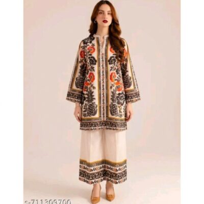 Prisha- Botanical Print Rayon Co-ord Set