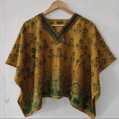 Sehaj- Ajrakh Natural Dye Cotton Kaftan