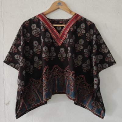 Sehaj- Ajrakh Natural Dye Cotton Kaftan