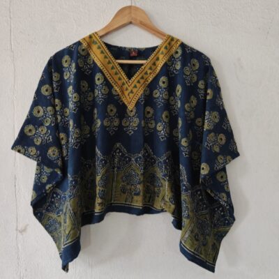 Sehaj- Ajrakh Natural Dye Cotton Kaftan