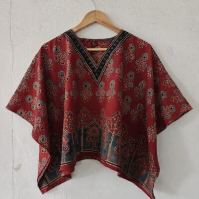 Sehaj- Ajrakh Natural Dye Cotton Kaftan