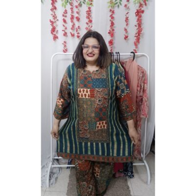 Aayat- Ethnic Motif Modal Silk Co-ord Set