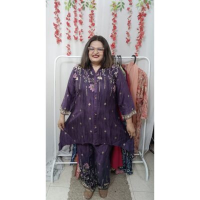 Gulrukh- Floral Print Silk Co-ord Set