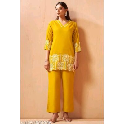 Riya- Graceful Cotton Blend Co-ord Set