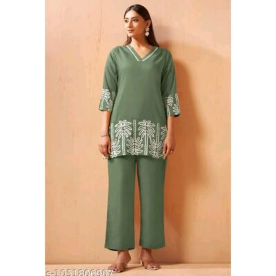 Riya- Graceful Cotton Blend Co-ord Set