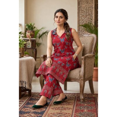 Pankhuri- Butterfly Print Co-ord Set