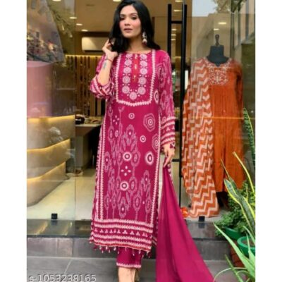 Naaz- Bandhani Print Festive Suit Set