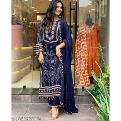 Naaz- Bandhani Print Festive Suit Set